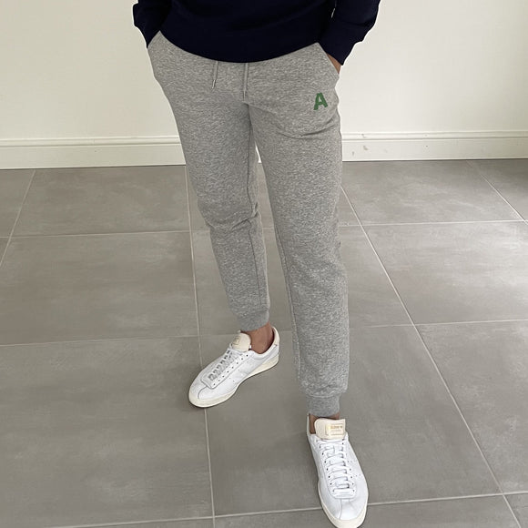 Heather Grey Letterman Track Pant